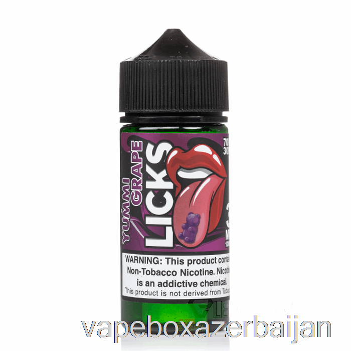 Vape Smoke Yummi Grape - LICKS Roll Upz - 100mL 3mg